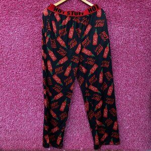 Sriracha Hot Sauce Hot Stuff Pajama Lounge Pants Medium